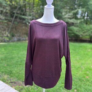 White House Black Market Women's Tunic Boat Neck Dolman Top - L